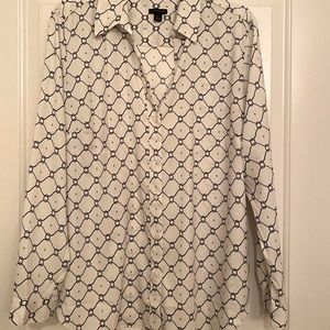 Ann Taylor chain link blouse XL